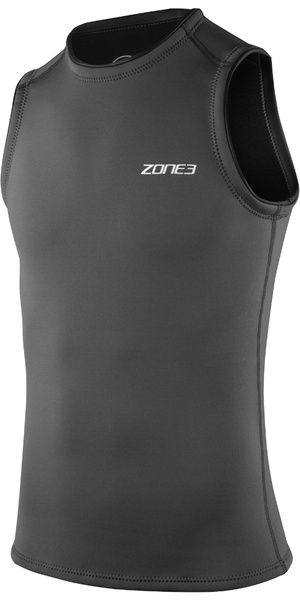 2026 ZONE3 Mens Yulex Vest NA25MYV104 - Black / Grey